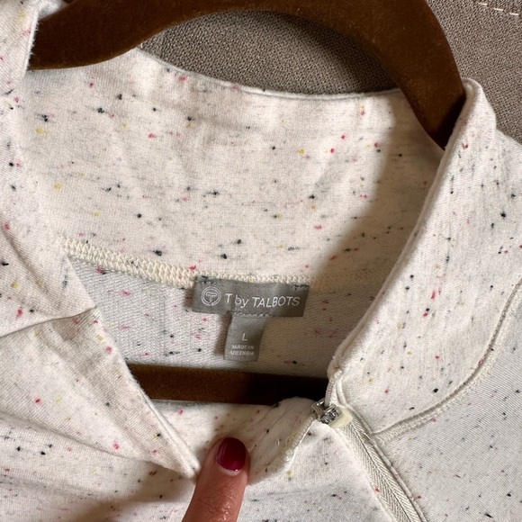 Talbots Gray Boxy Long Sleeve Sweatshirt - Picture 2 of 6